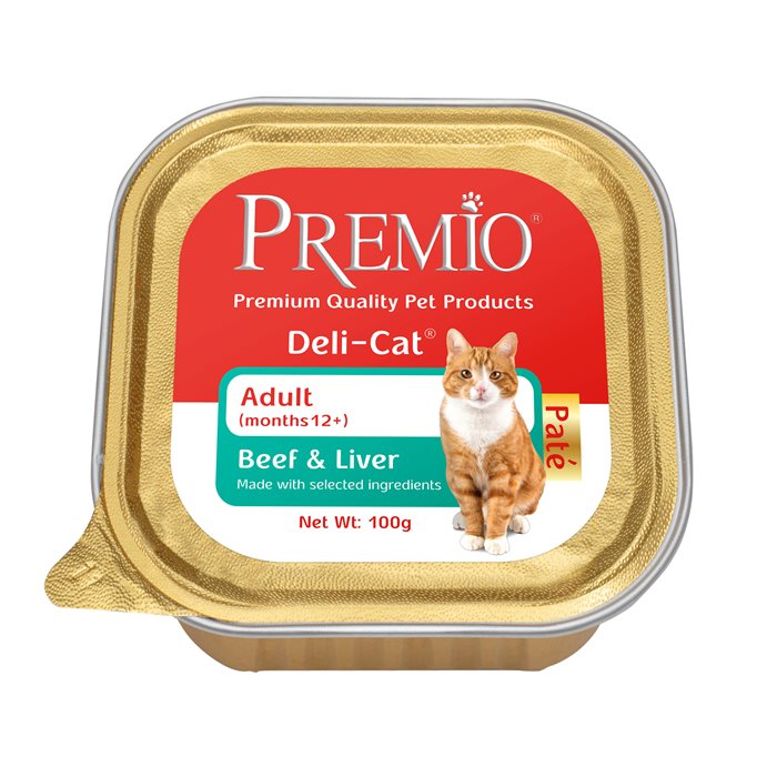 פרמיו מעדן פטה בקר וכבד 100 גרם לחתול