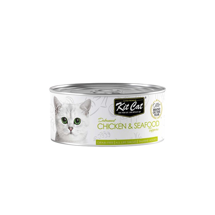 קיט קט מעדן דיבון עוף ופירות ים 80 גרם לחתול